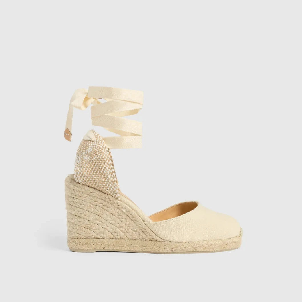 Carina 8 Ivory Wedge Espadrille