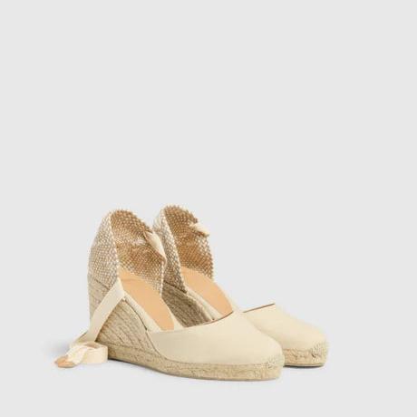 Carina 8 Ivory Wedge Espadrille
