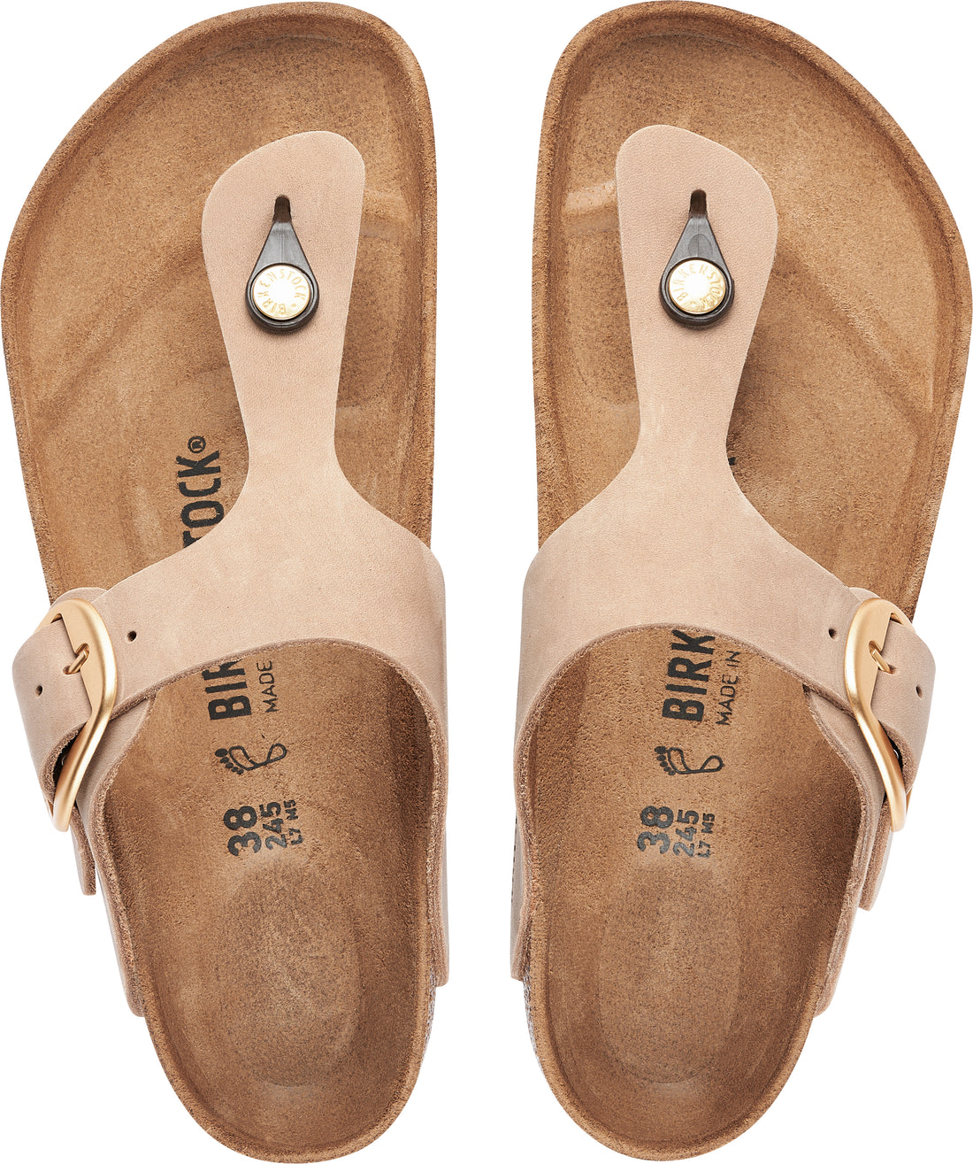 Gizeh Big Buckle Sandcastle Nubuck 1023966