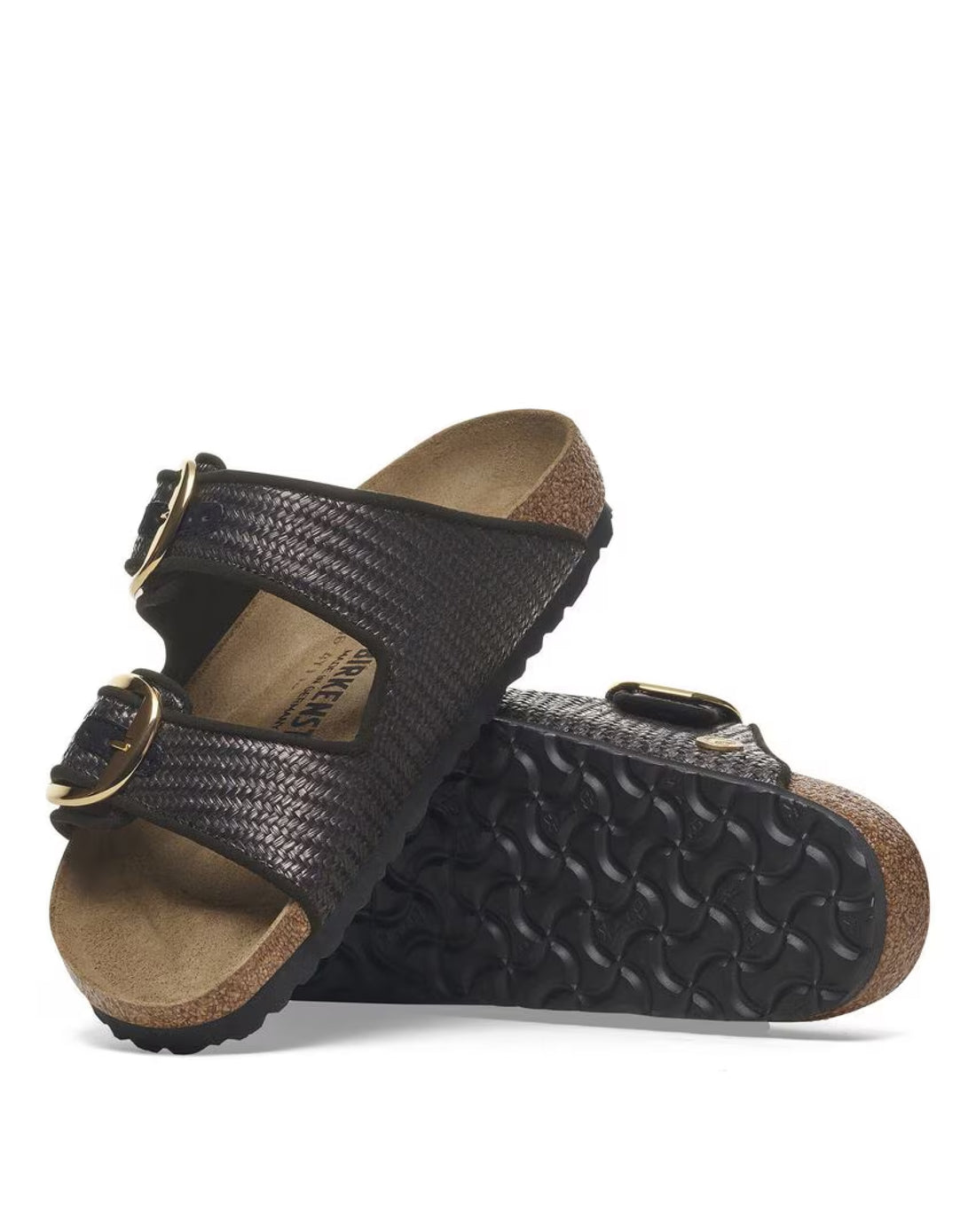 W Arizona Big Buckle Black Raffia 1029033