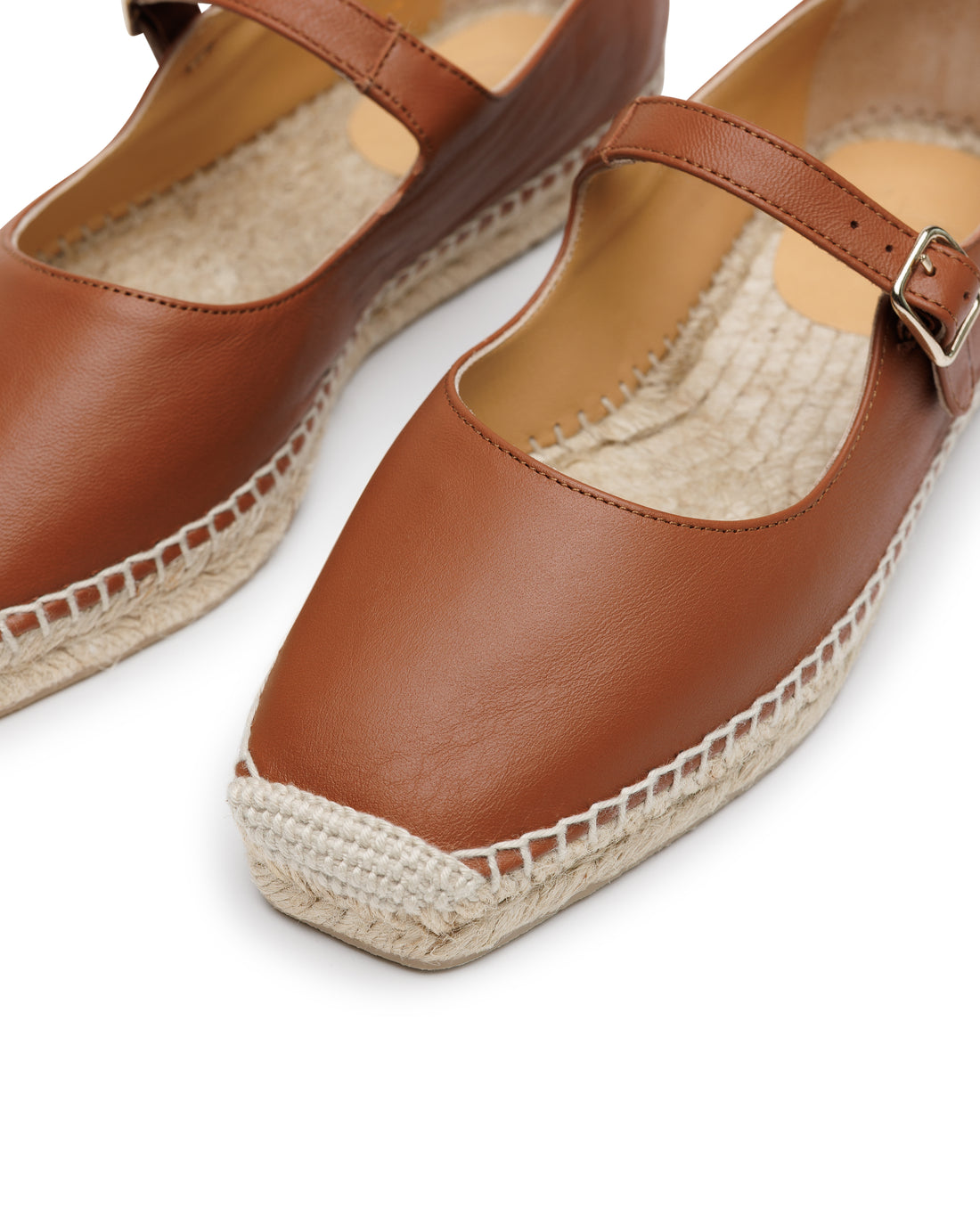 Pepa Mary Jane Cuero Espadrille