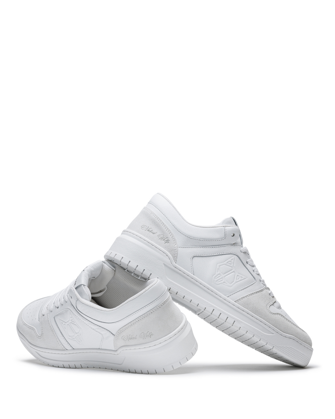 CM-01 White Suede/White Leather
