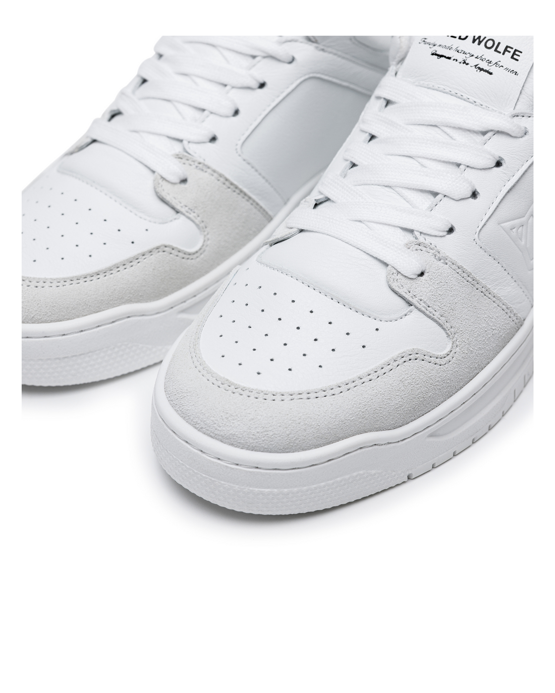 CM-01 White Suede/White Leather