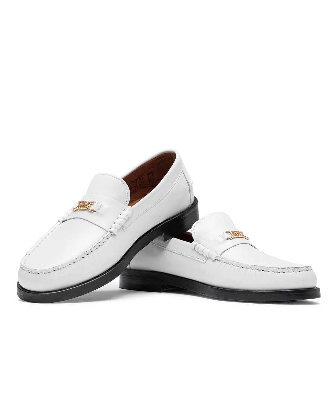 Roma White Leather