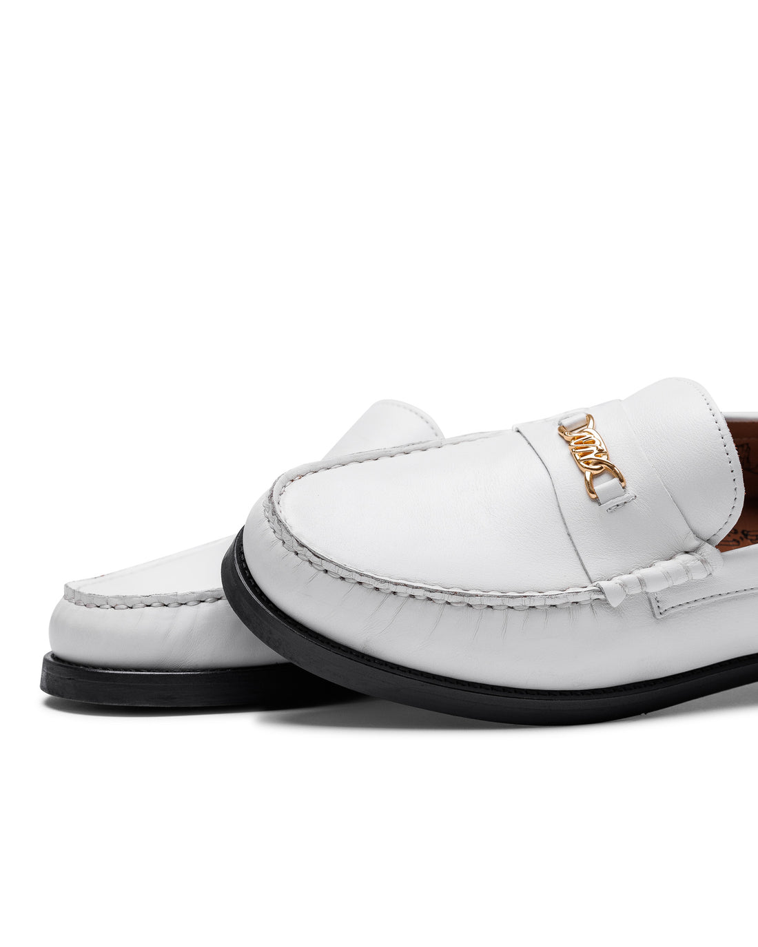 Roma White Leather