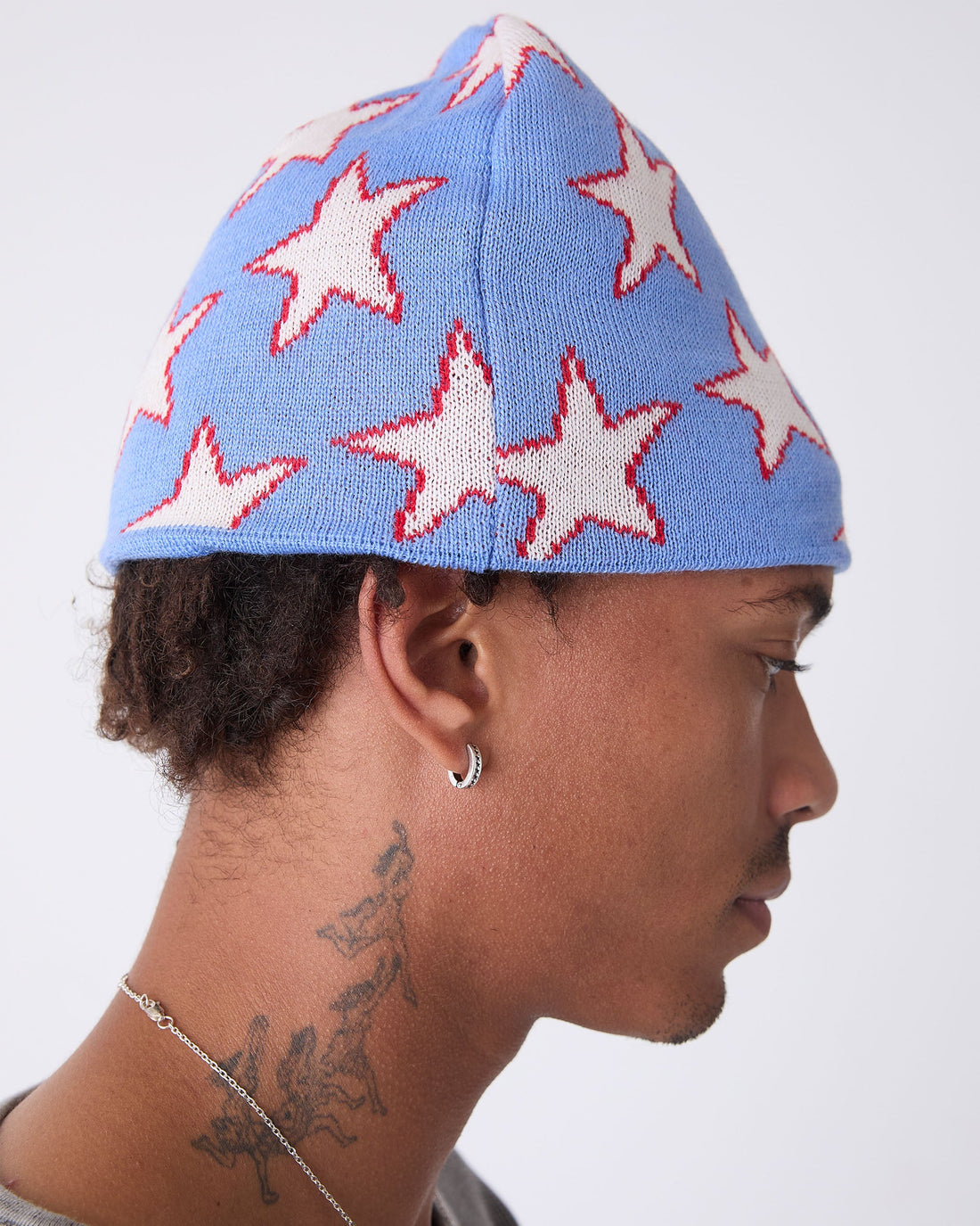 Blue All-over Stars Beanie