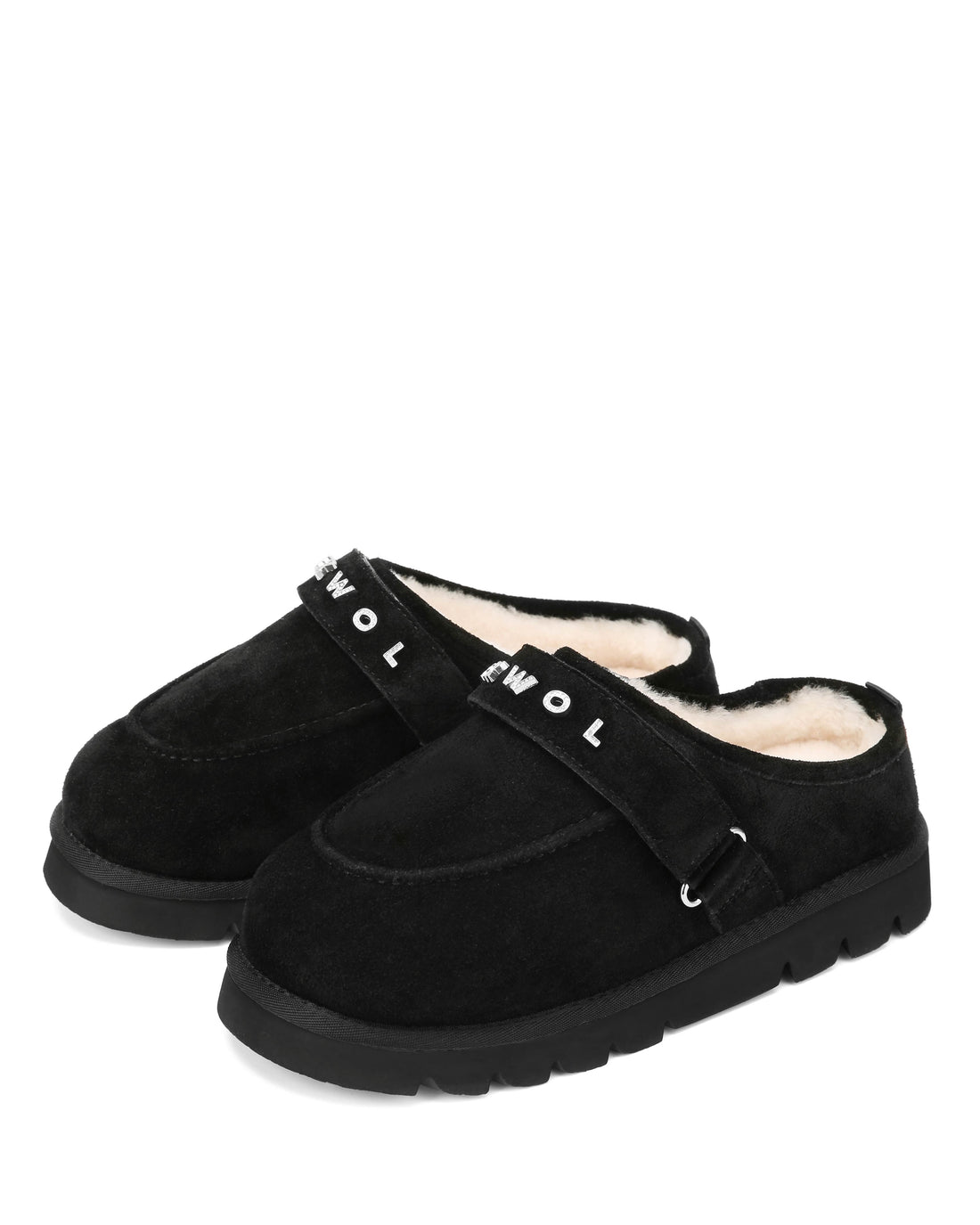 Alma Black Hairy Suede