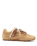 Atlas Beige Suede Sneakers - side view