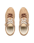 Atlas Beige Suede Sneakers - top product view