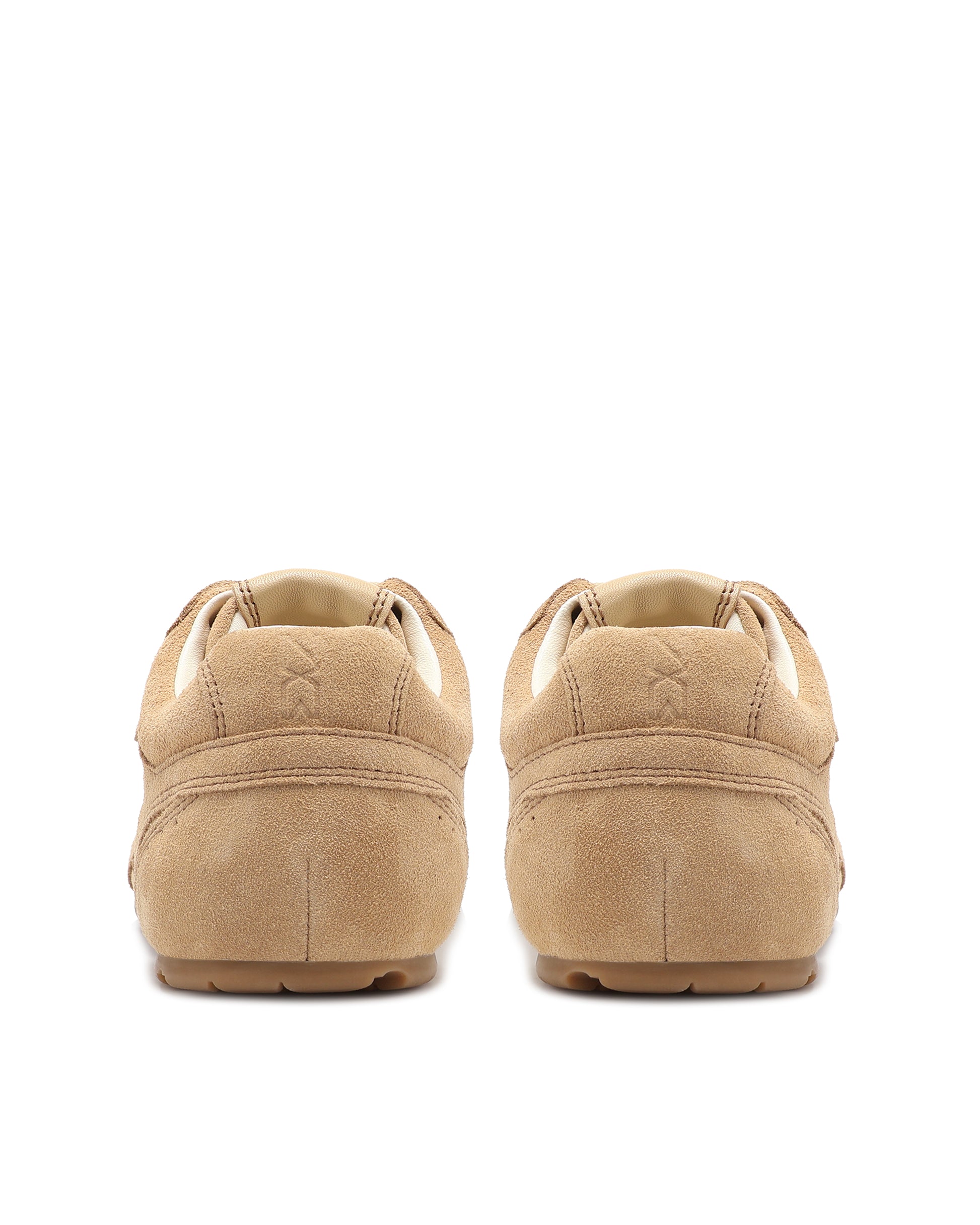 Atlas Beige Suede Sneakers - back view