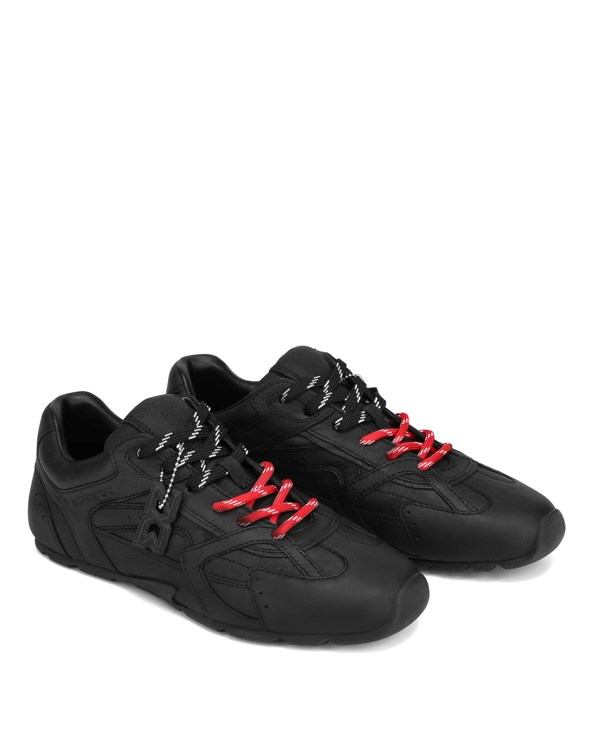 Atlas Black Leather Sneakers - pair way