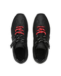 Atlas Black Leather Sneakers - top view
