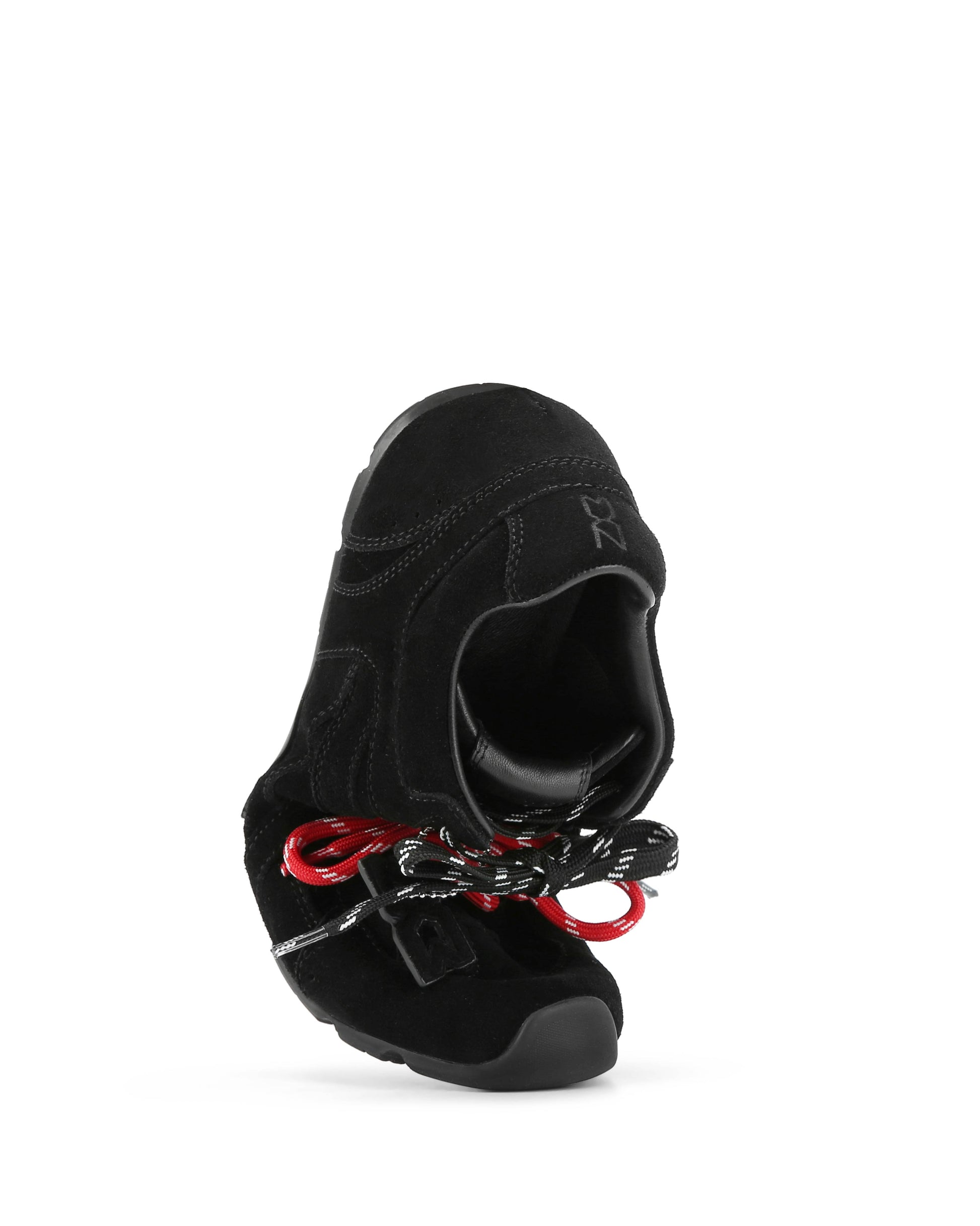 Atlas Black Suede Sneakers - side angled view