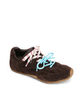 Atlas Brown Suede Sneakers - side view