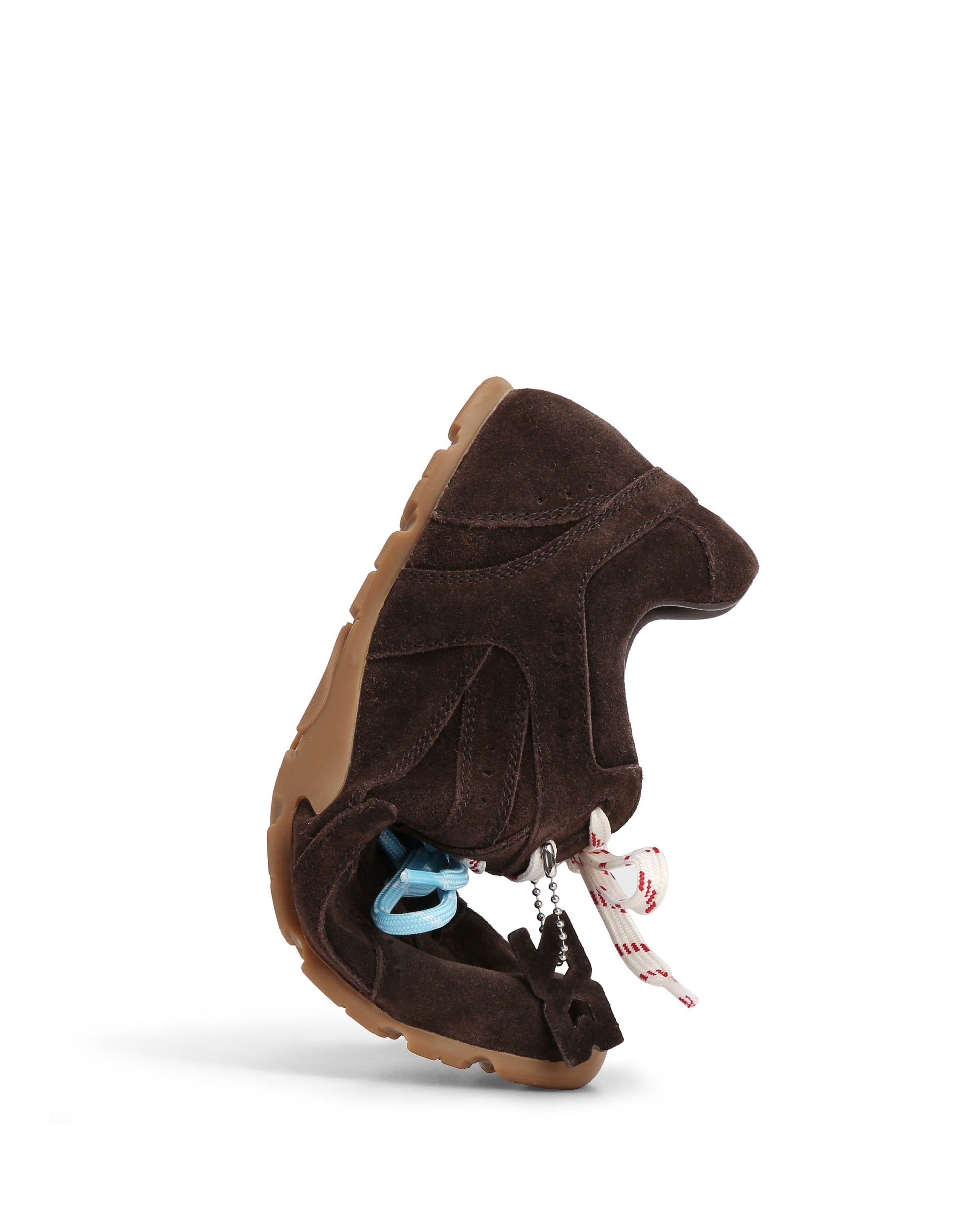 Atlas Brown Suede Sneakers - side angled view