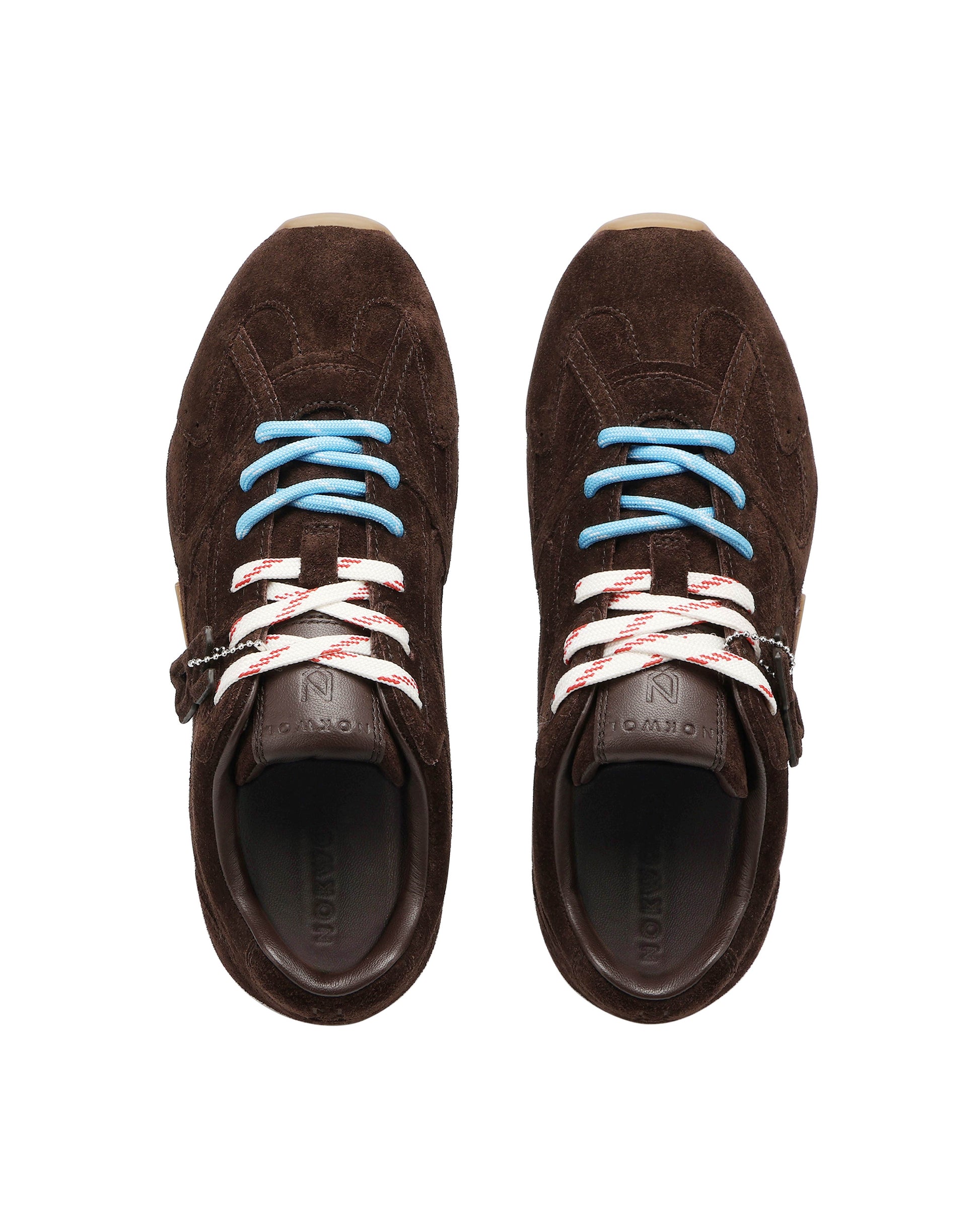 Atlas Brown Suede Sneakers - top view