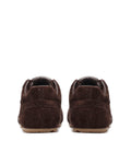 Atlas Brown Suede Sneakers - back view