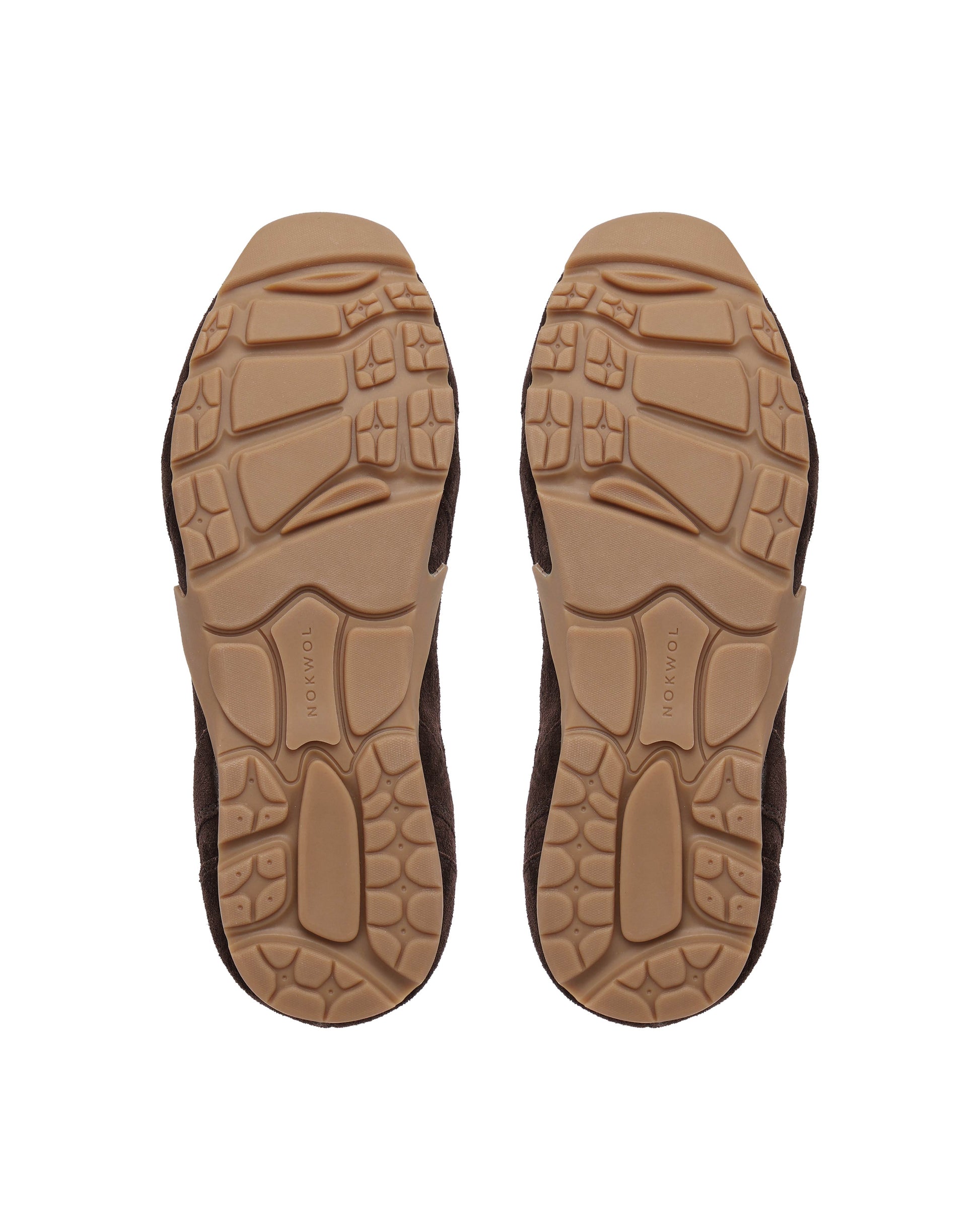 Atlas Brown Suede Sneakers - sole view