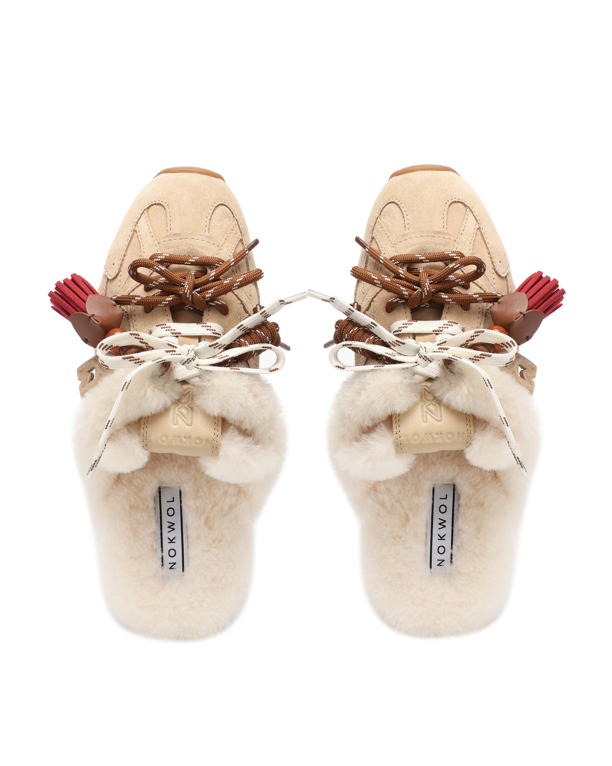 Atlas Mule Beige Suede - top style view