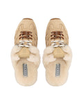 Atlas Mule Beige Suede - top view