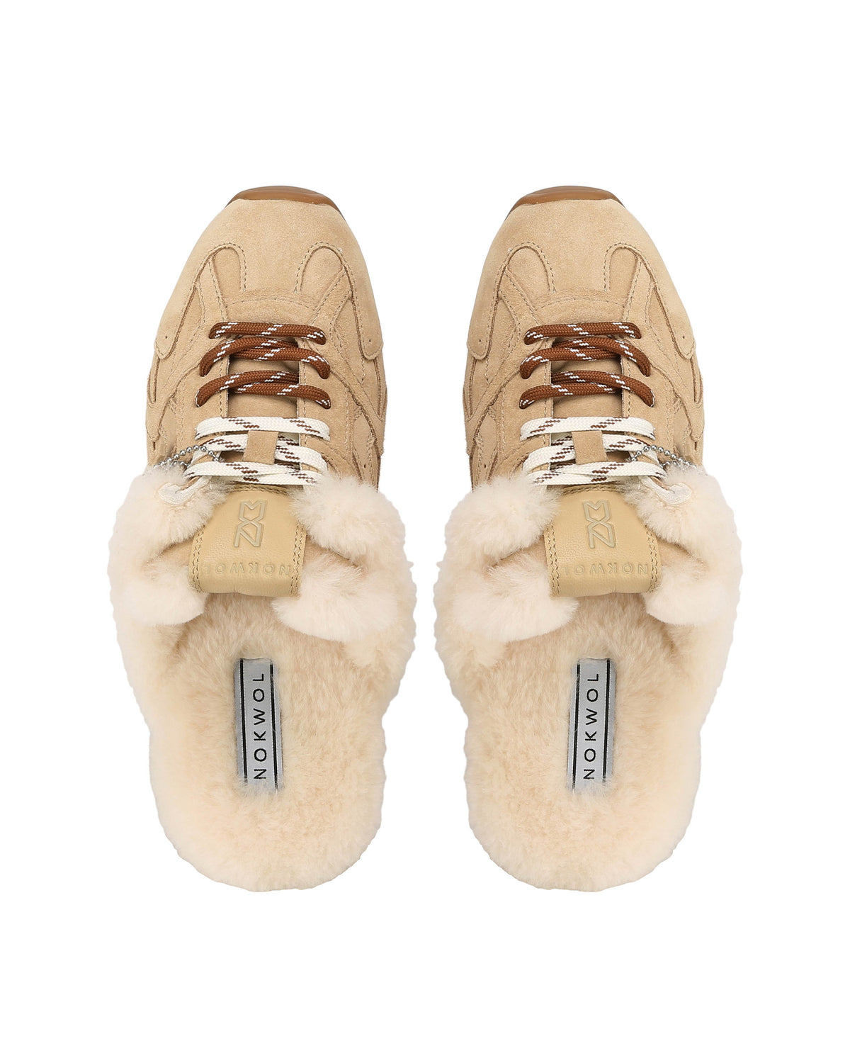 Atlas Mule Beige Suede - top view