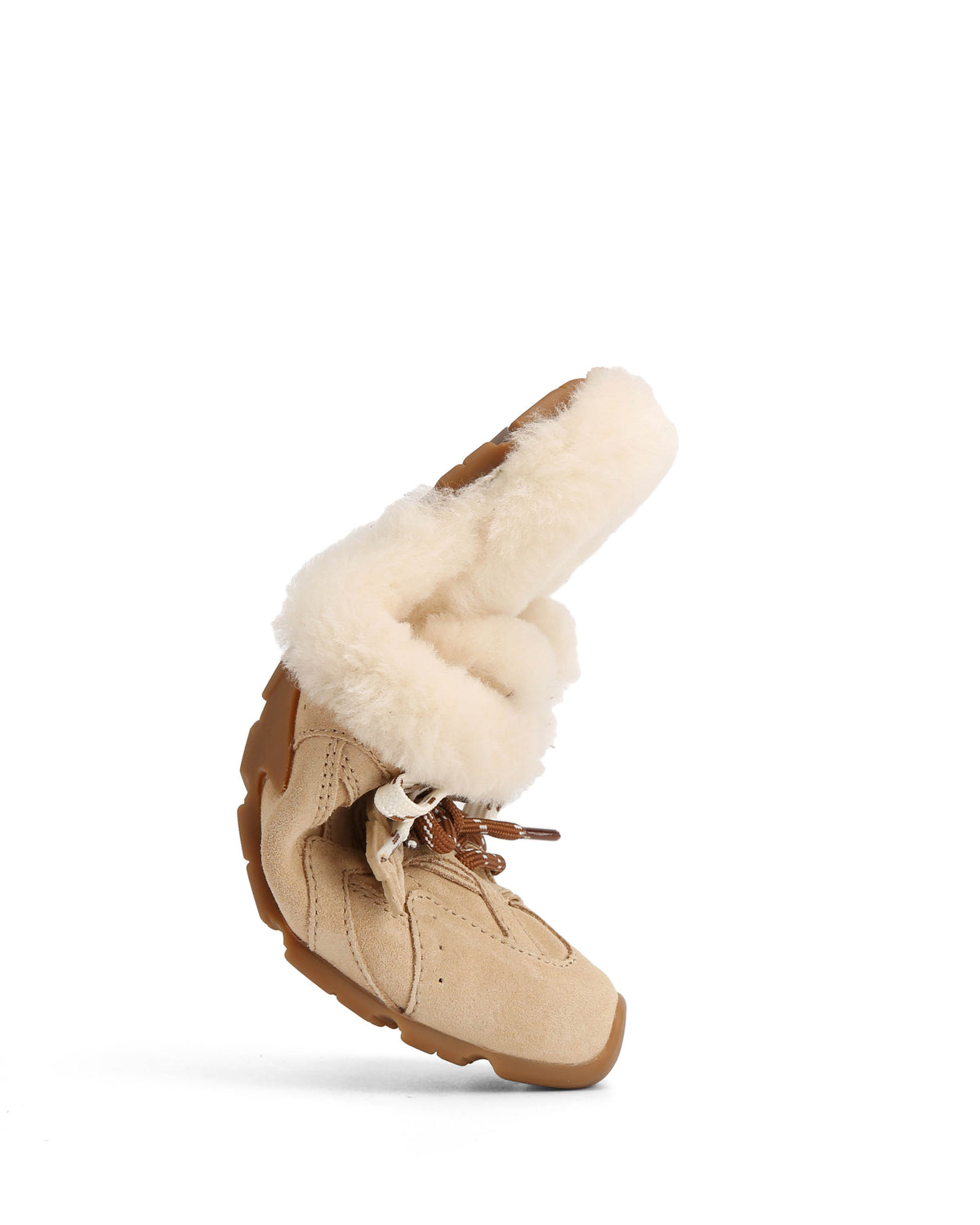Atlas Mule Beige Suede - suede view