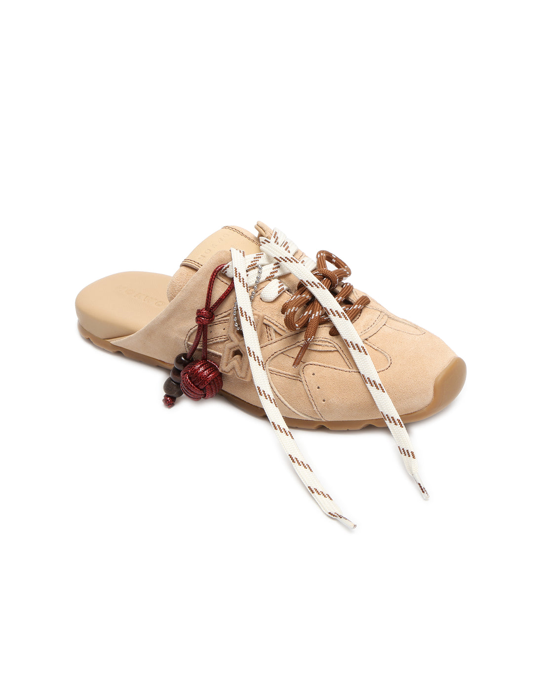 Atlas Slide Beige Suede