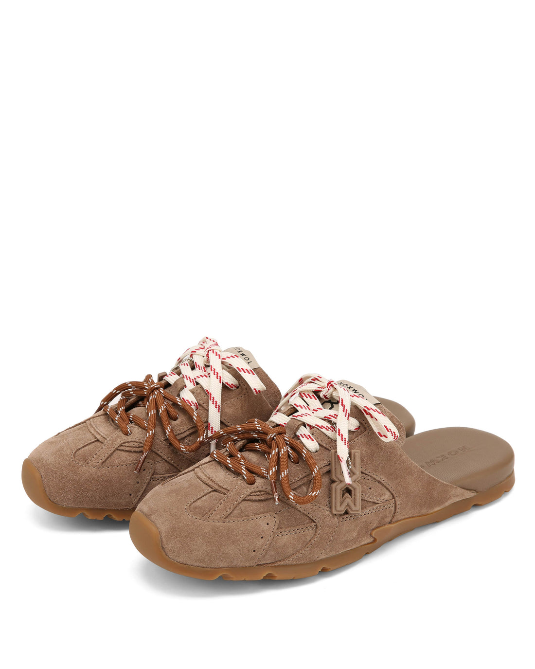 Atlas Slide-M Mushroom Suede Mules - Nokwol