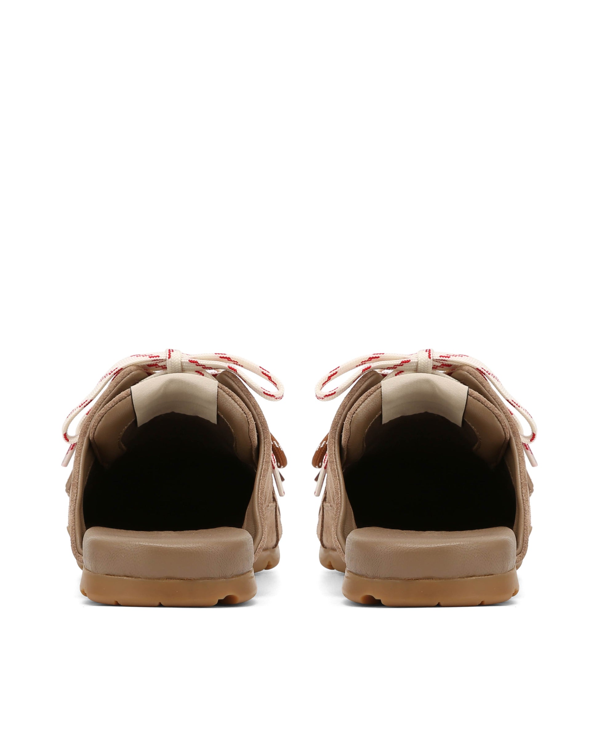 Atlas Slide-M Mushroom Suede Mules - back view