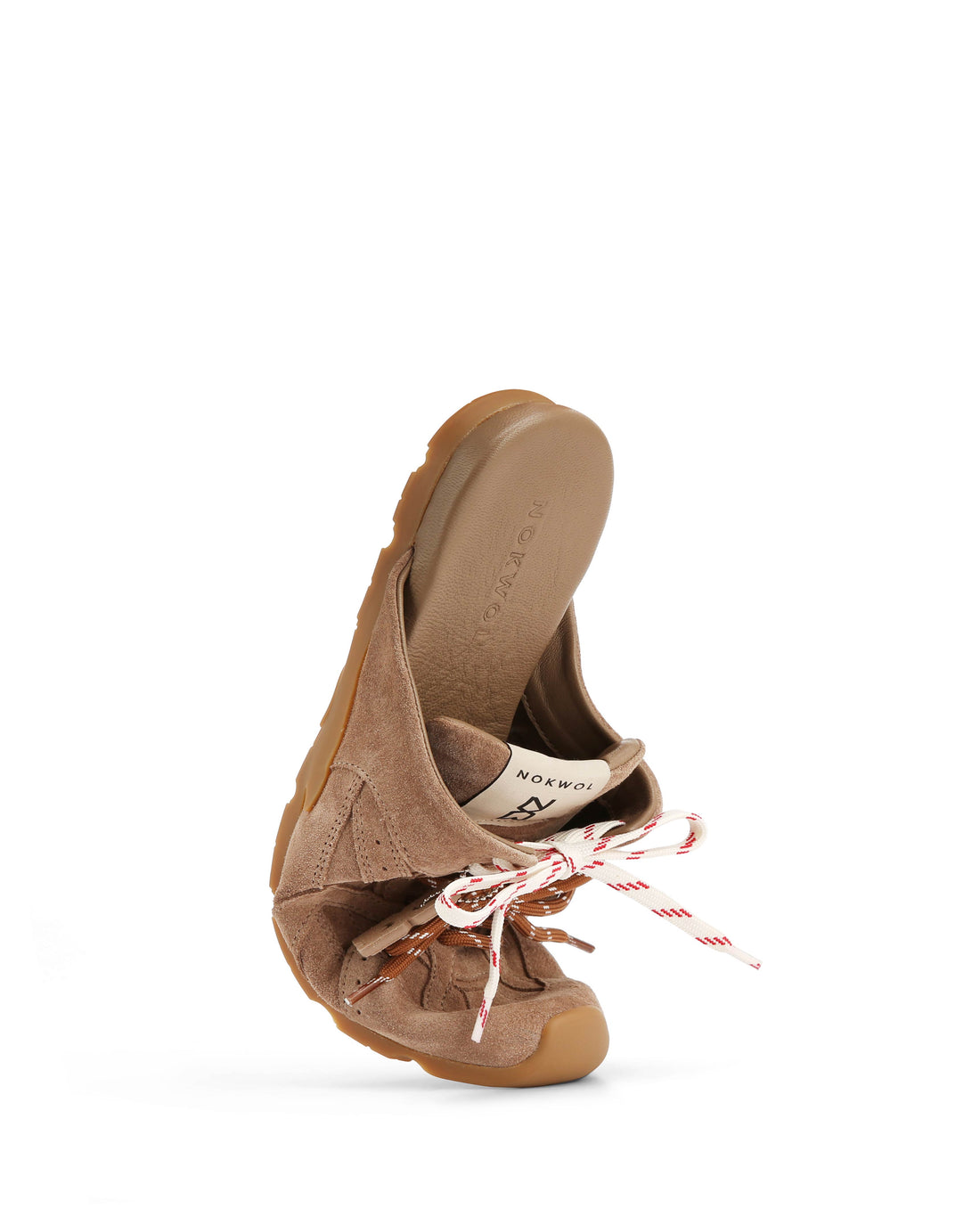 Atlas Slide-M Mushroom Suede Mules - Nokwol