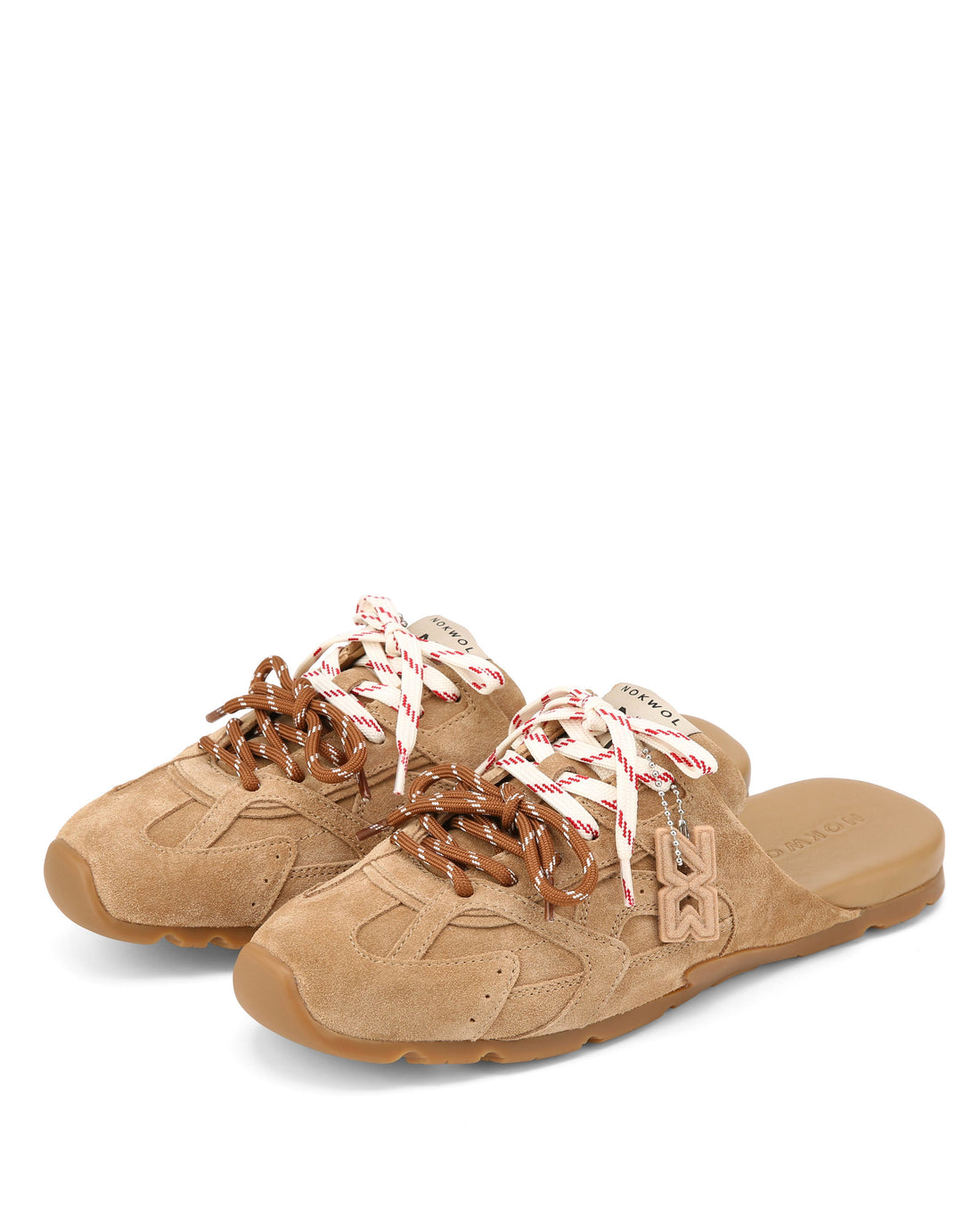 Atlas Slide-M Sandstone Suede Mules - Nokwol