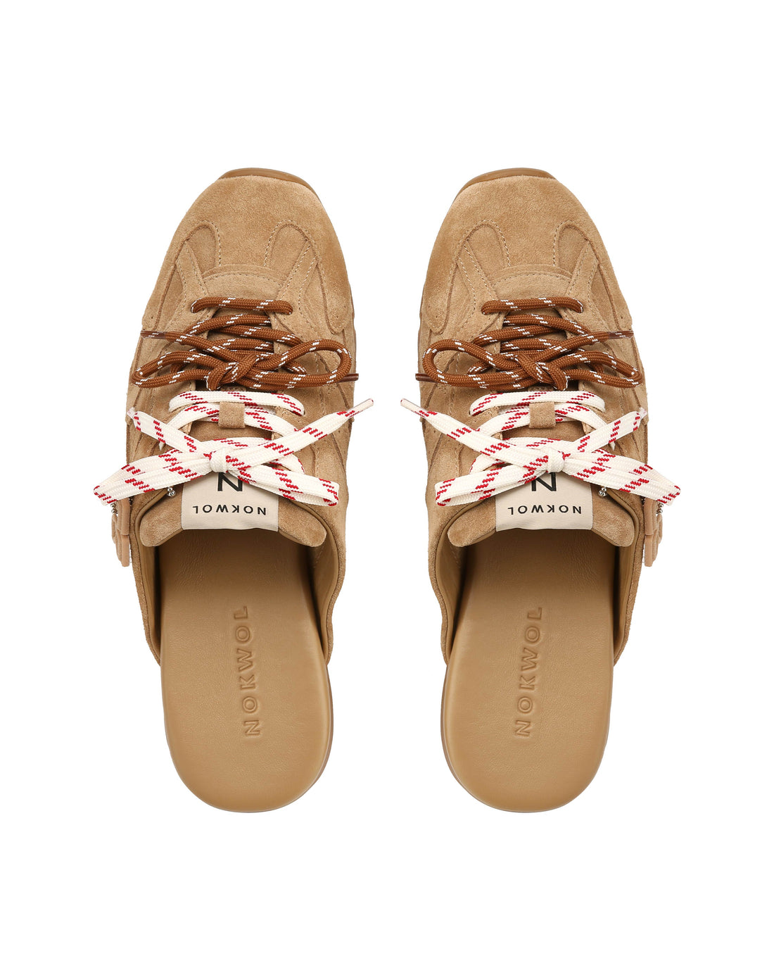 Atlas Slide-M Sandstone Suede Mules - Nokwol