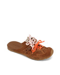 Atlas Slide-M Tan Suede Mules - lace view