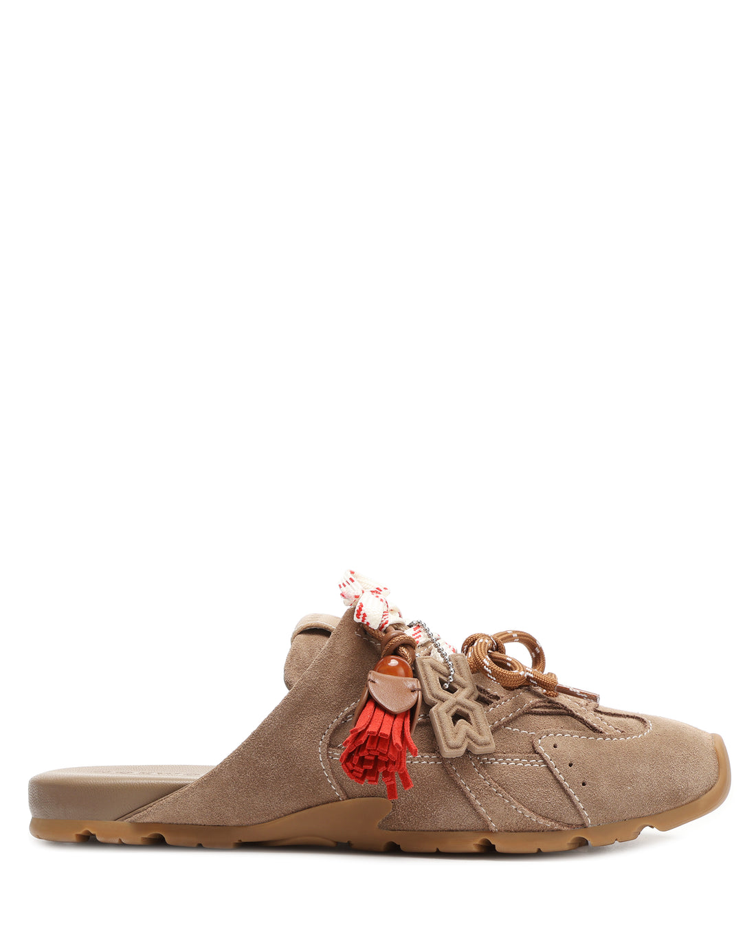 Atlas Slide Mushroom Suede
