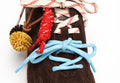 Atlas Brown Suede Sneakers - lace view close up