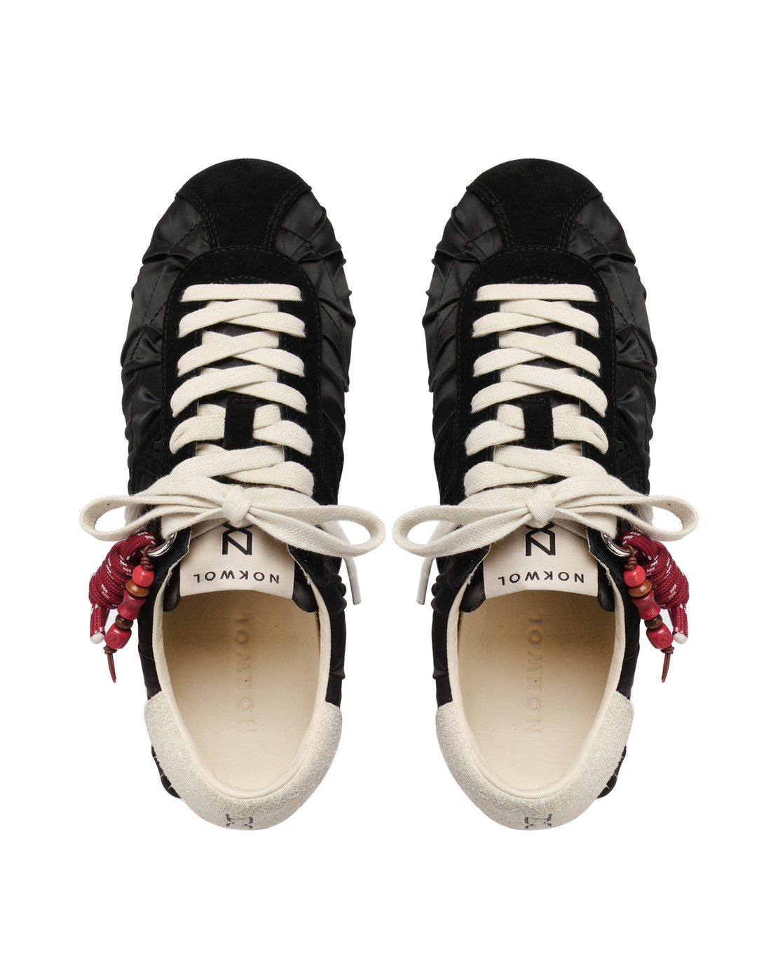 Avenue Black/Off White Satin