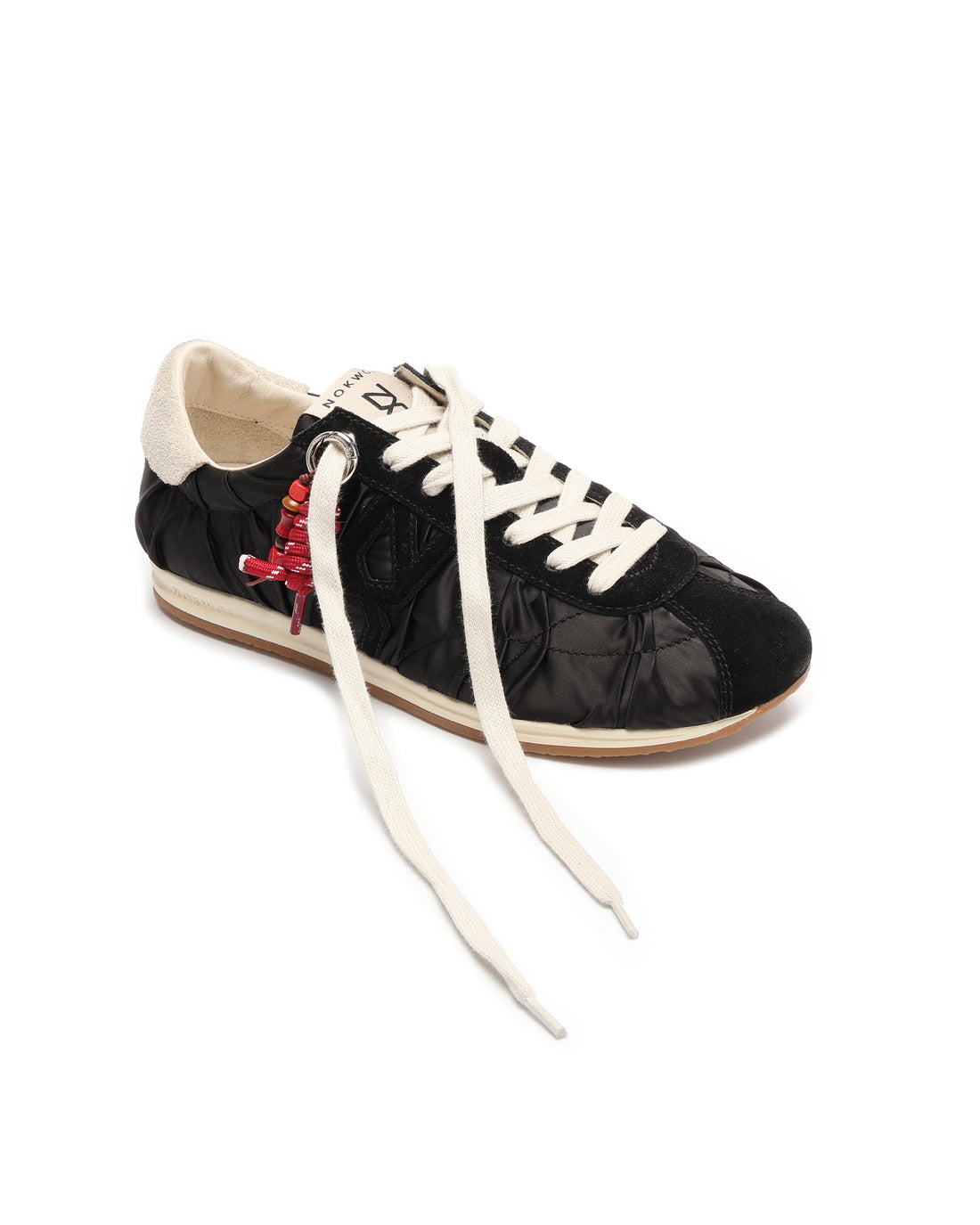 Avenue Black/Off White Satin