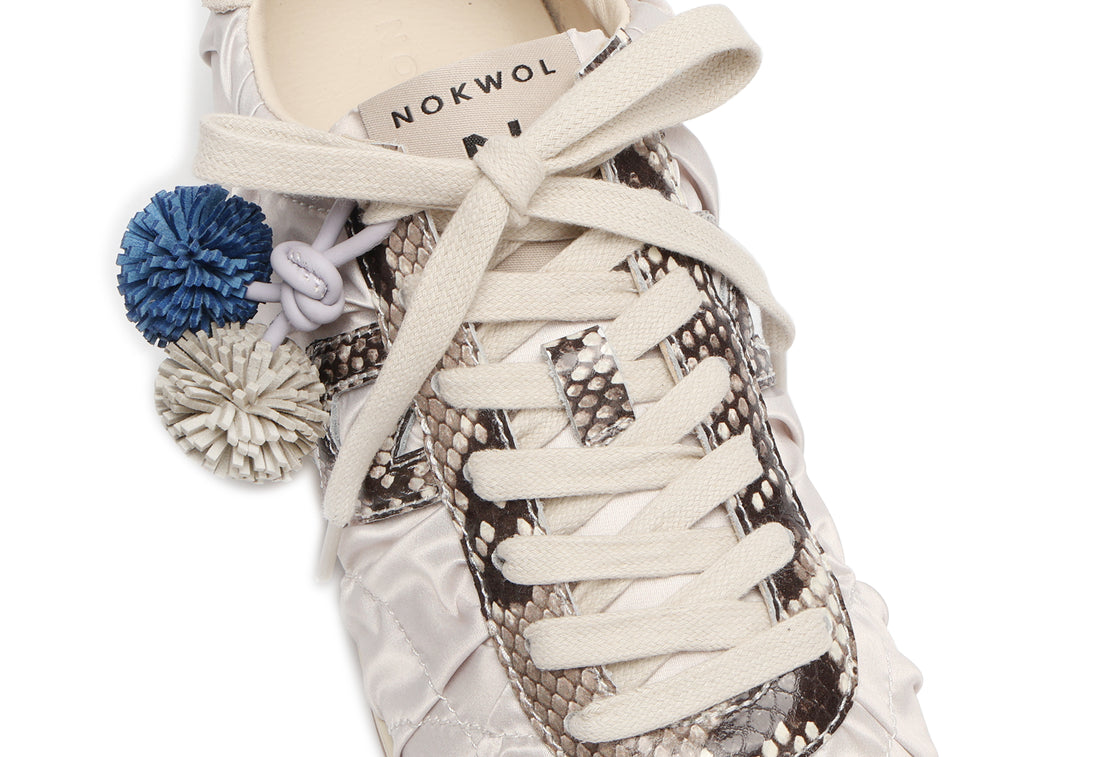 Avenue Grey Satin/Snake