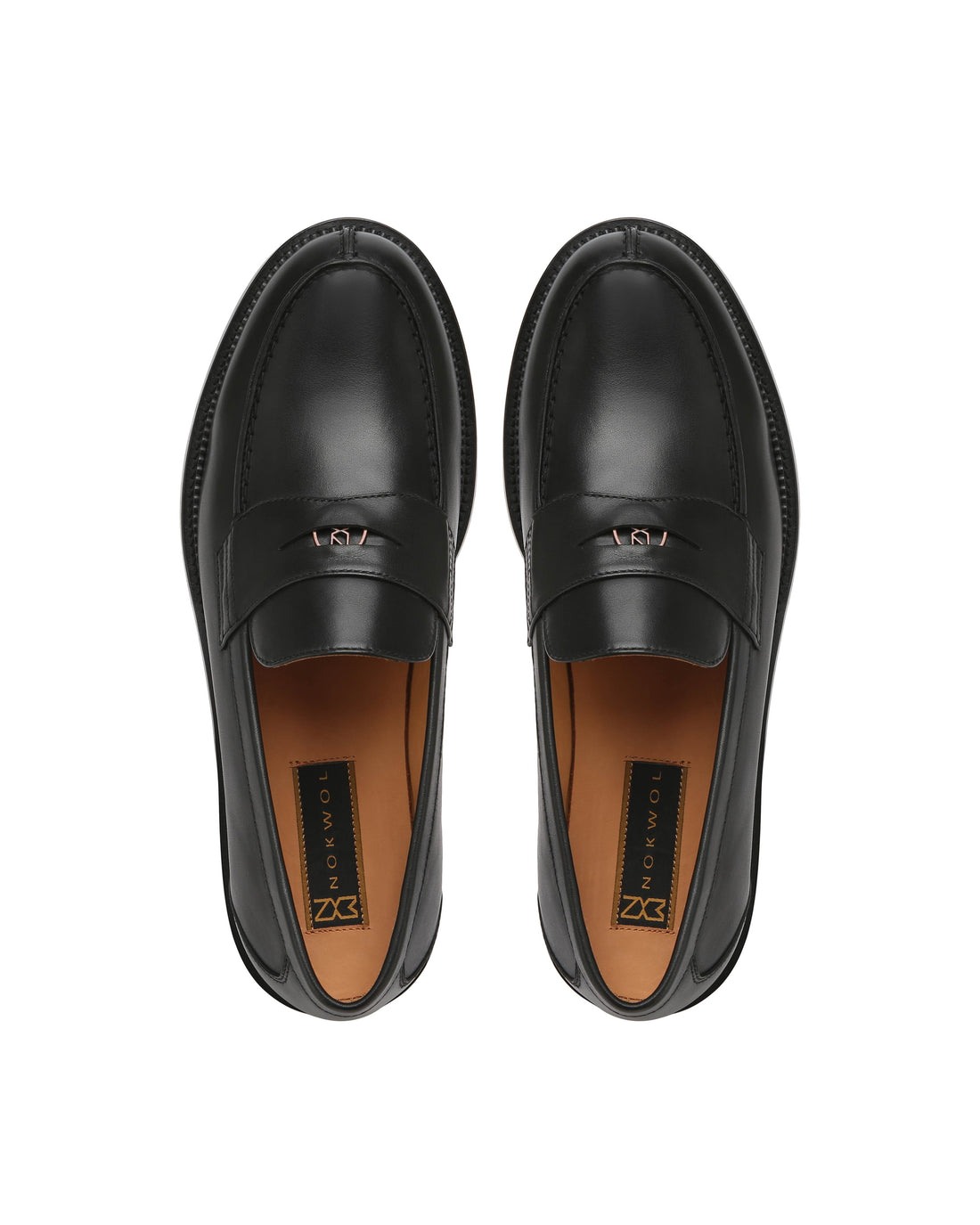 Branch Double Black Cow Leather