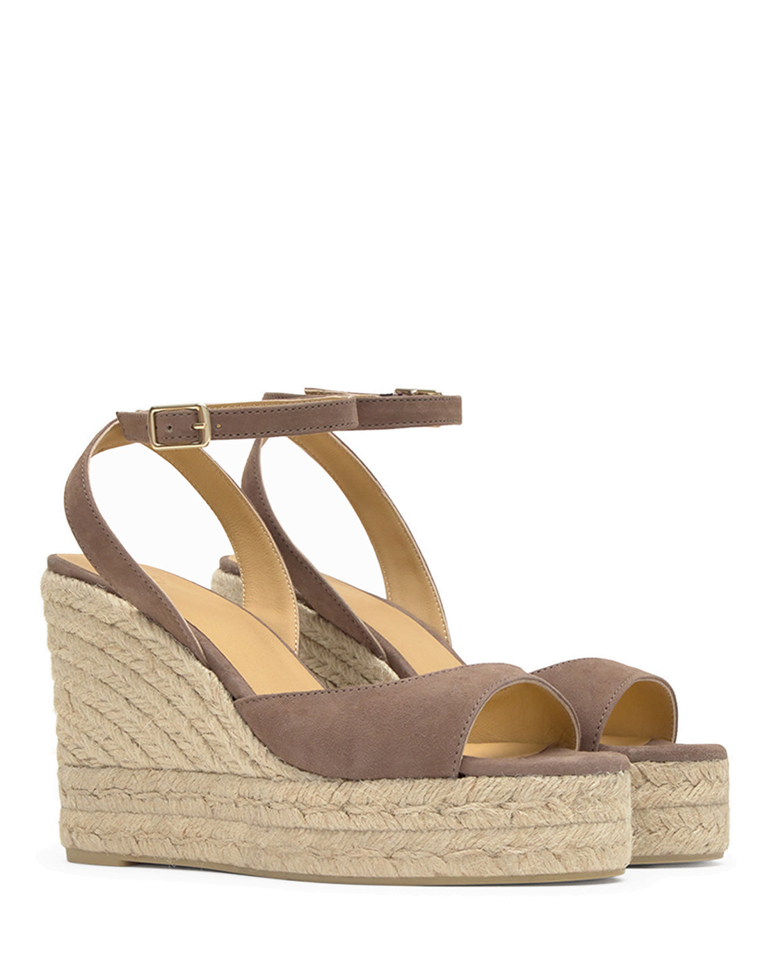 Brook 8ED Taupe Wedge Espadrille