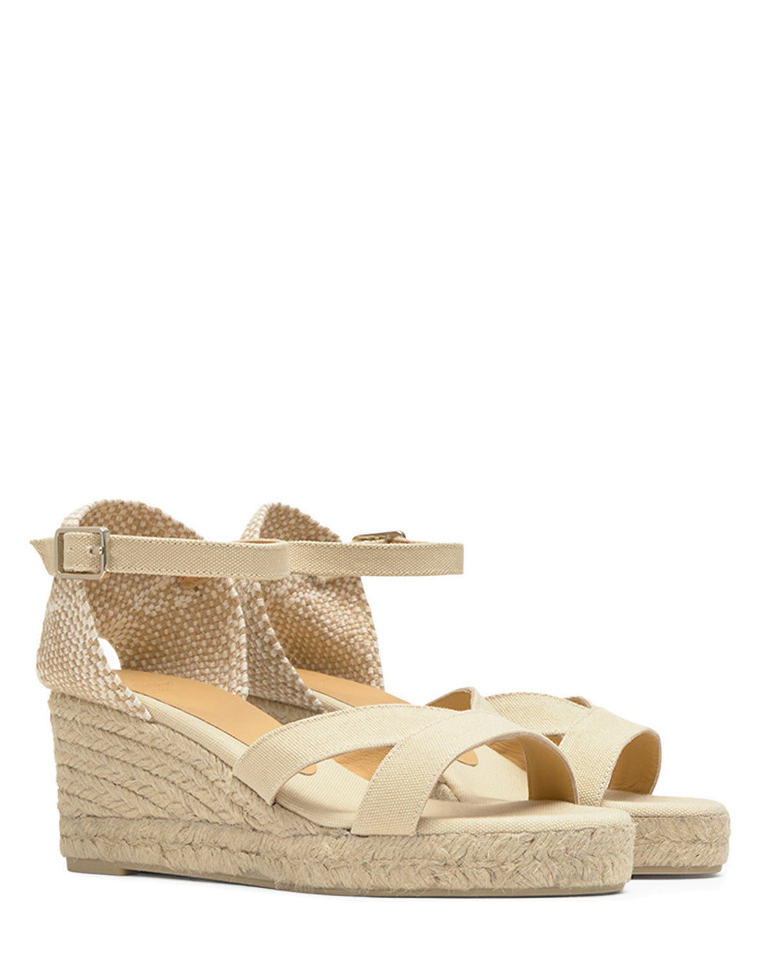 Bruna 8 Ivory Wedge Espadrille