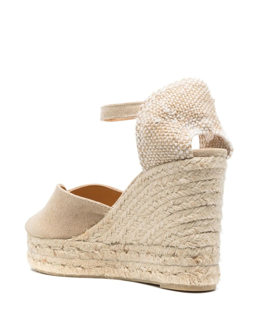 Bianca 8ED Sand Peeptoe Wedge Espadrille