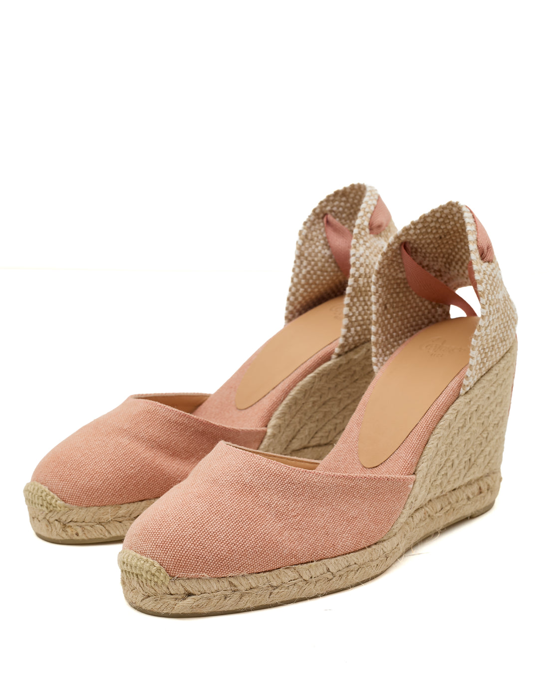 Carina 8 Peach Wedge Espadrille