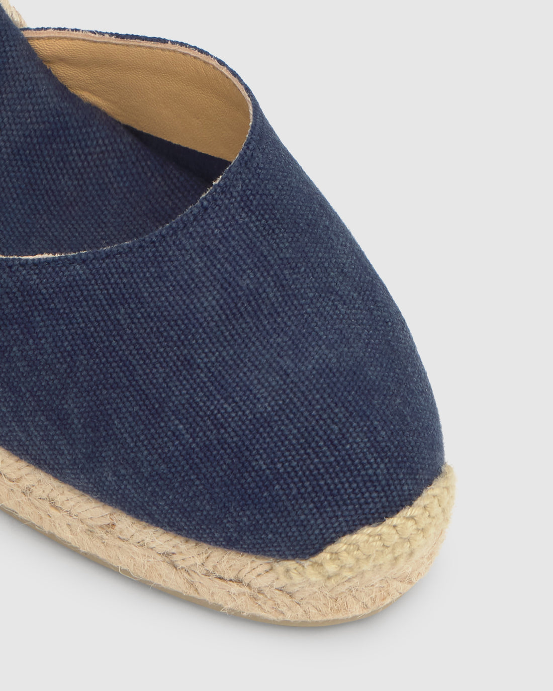 Carina 8 Azul Oxford Wedge Espadrille