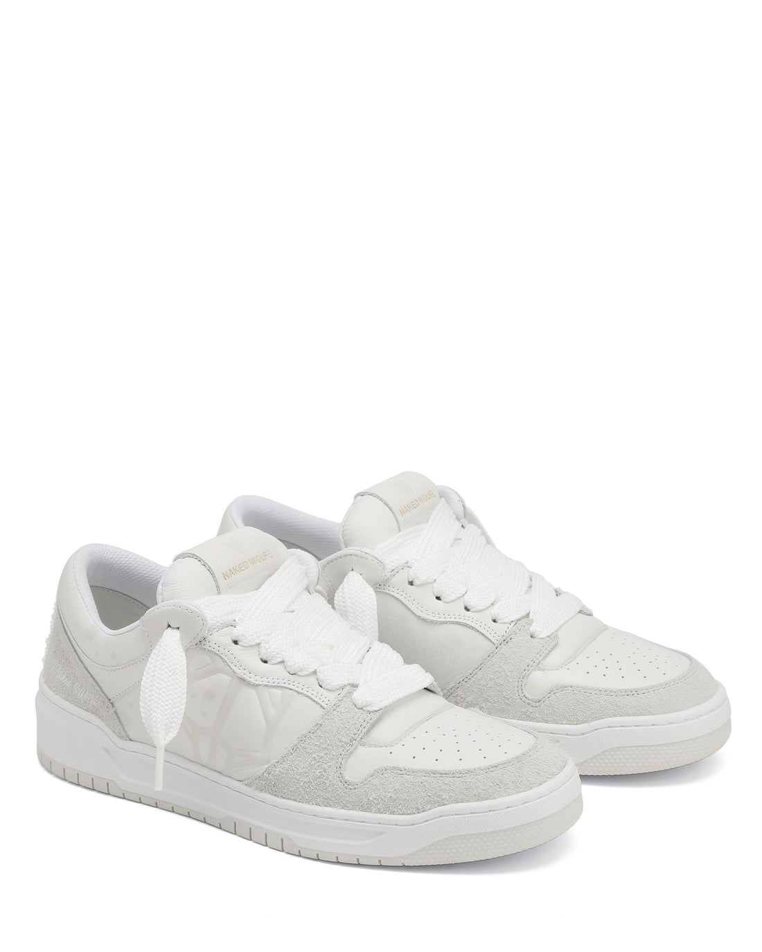 CM-00 White Lth / Hairy Ice Suede Combo