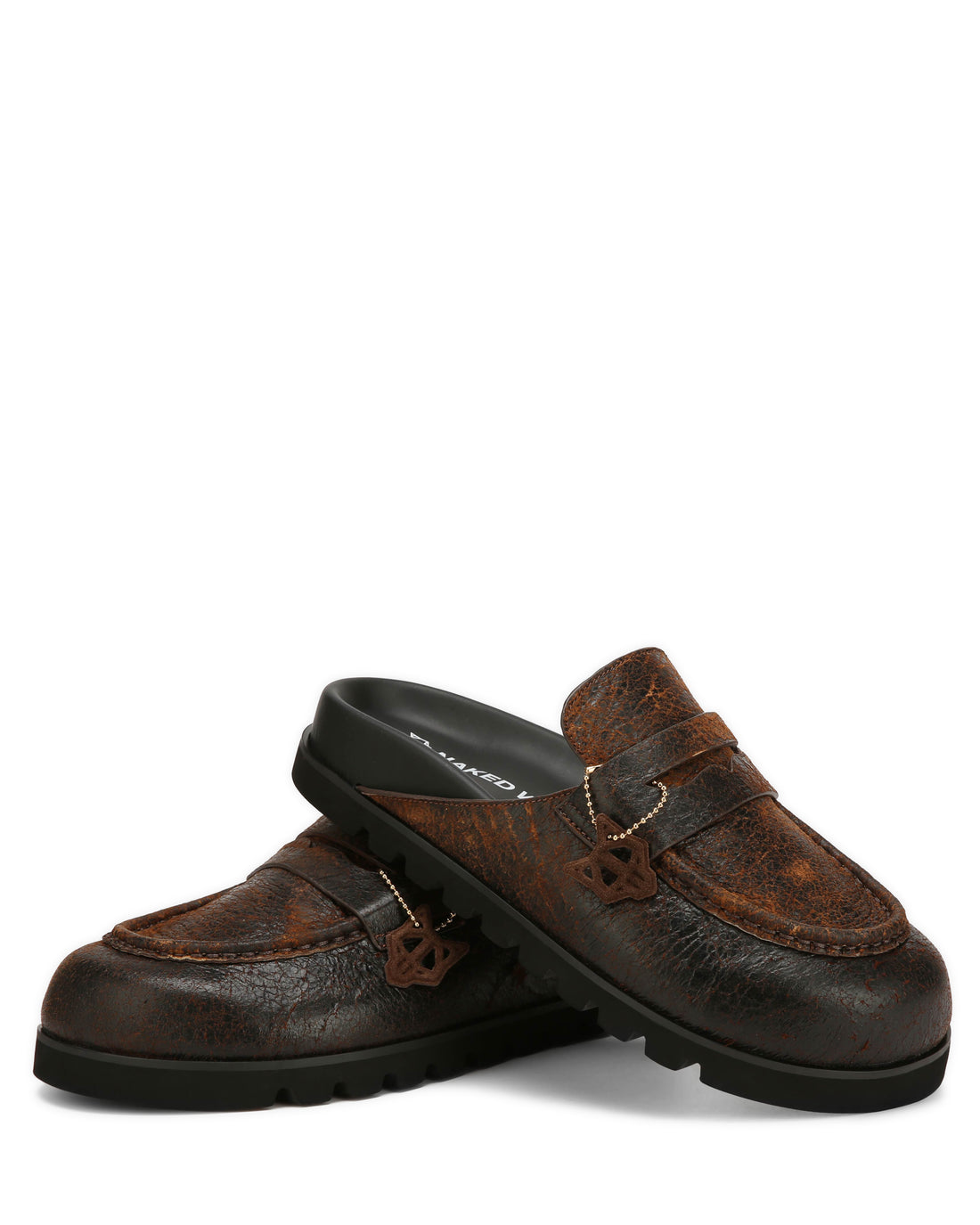 Cord Brown Distress Leather