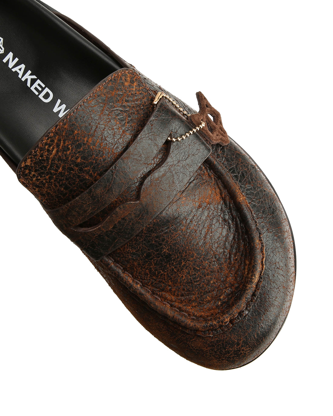 Cord Brown Distress Leather
