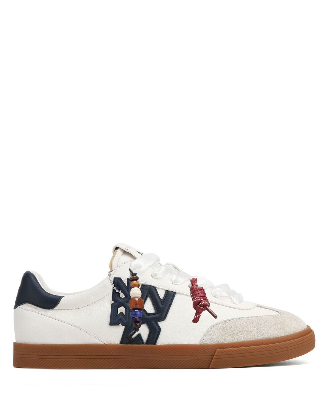Cosmic White/Navy Leather