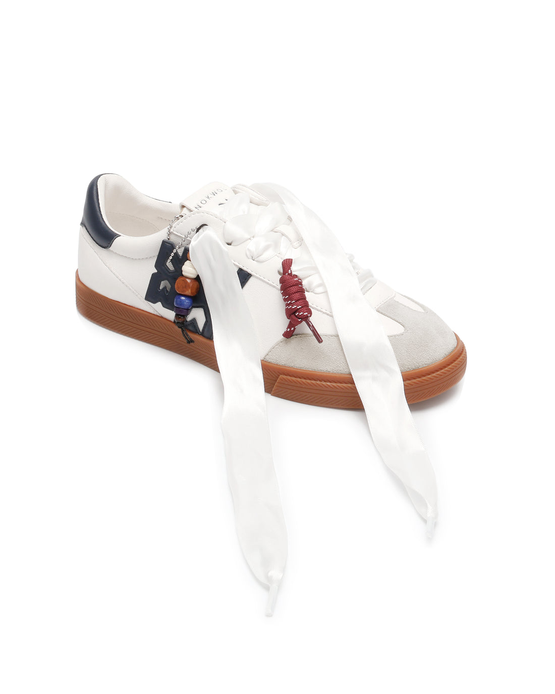 Cosmic White/Navy Leather