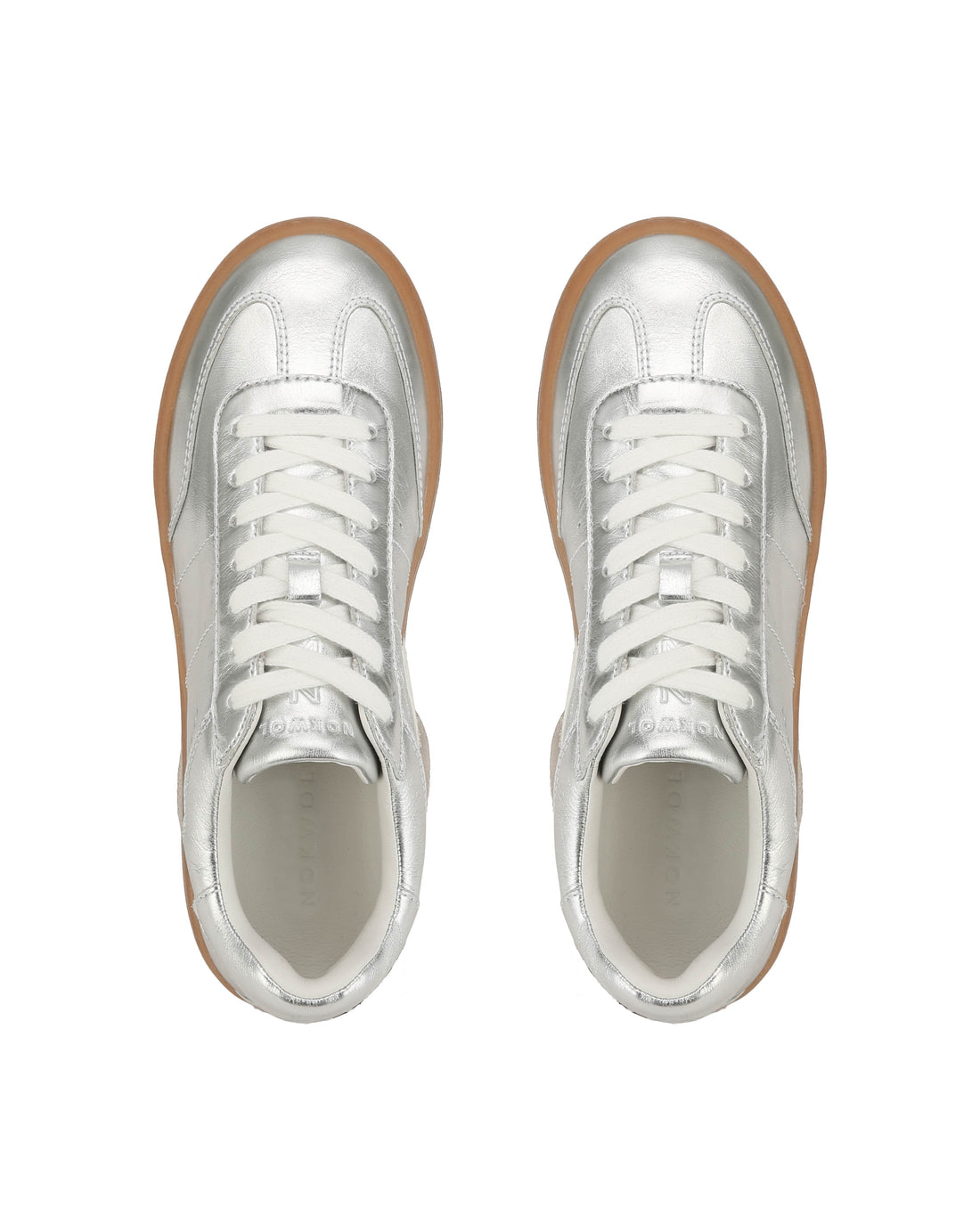 Dasha Silver Crinkle Leather